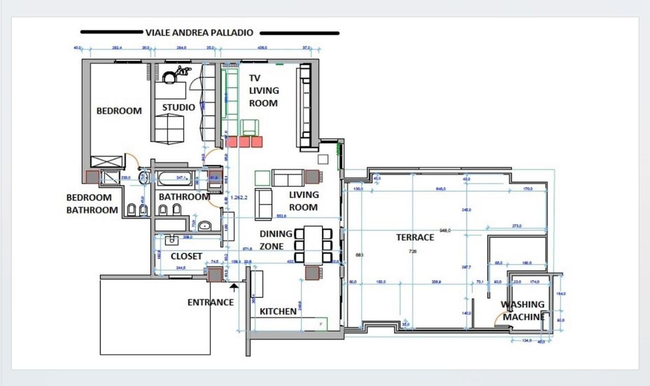 Palladio 20 Loft And Terrace Leilighet Verona Eksteriør bilde